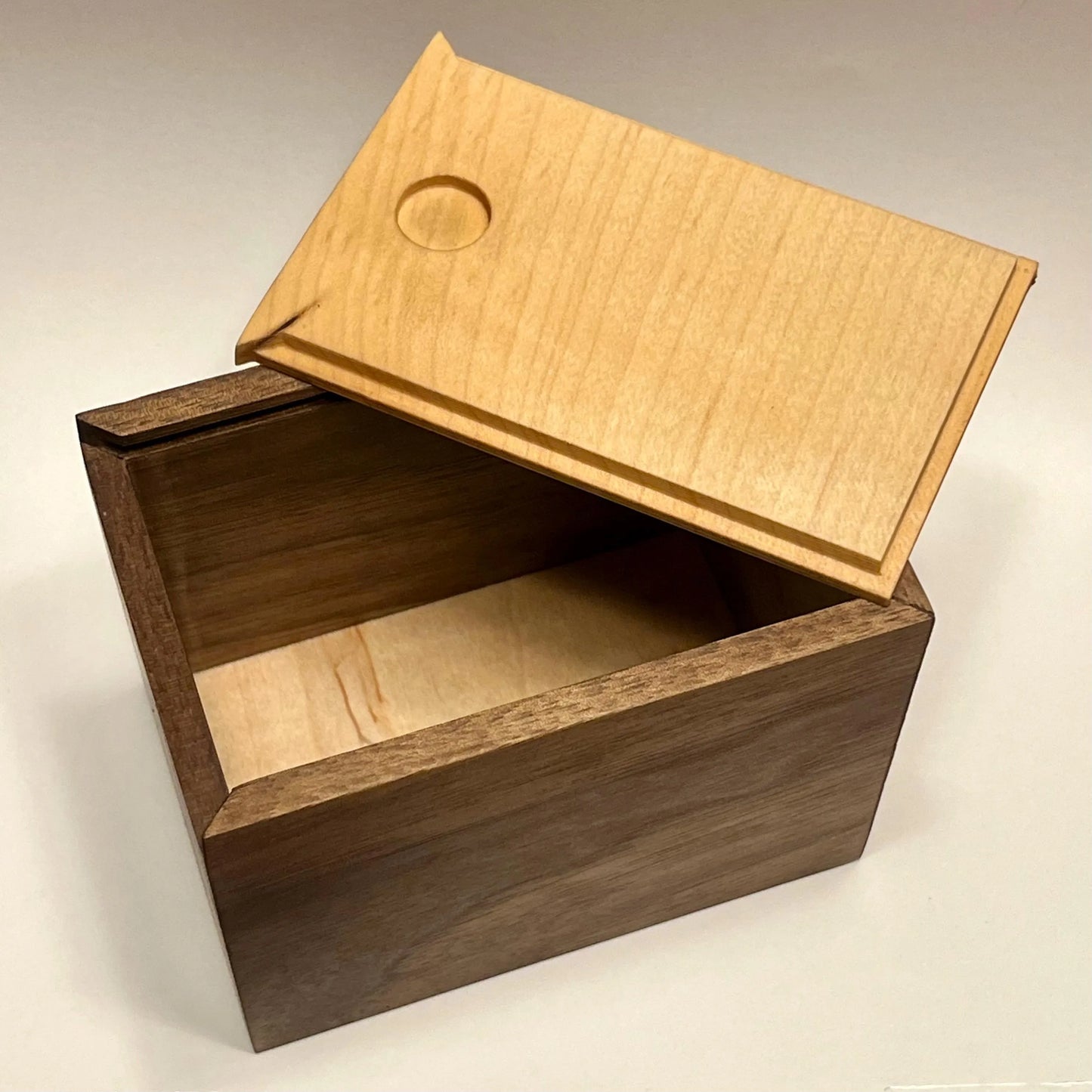 Walnut & Curly Maple Deck Box